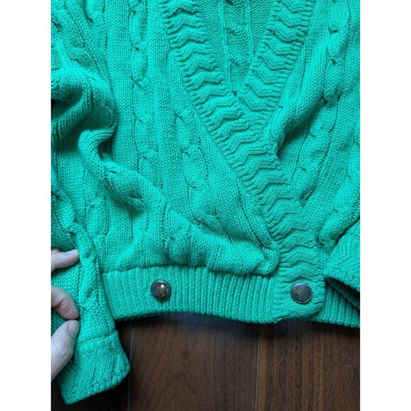 Vintage SK & Company green cardigan size M - Picture 2 of 7